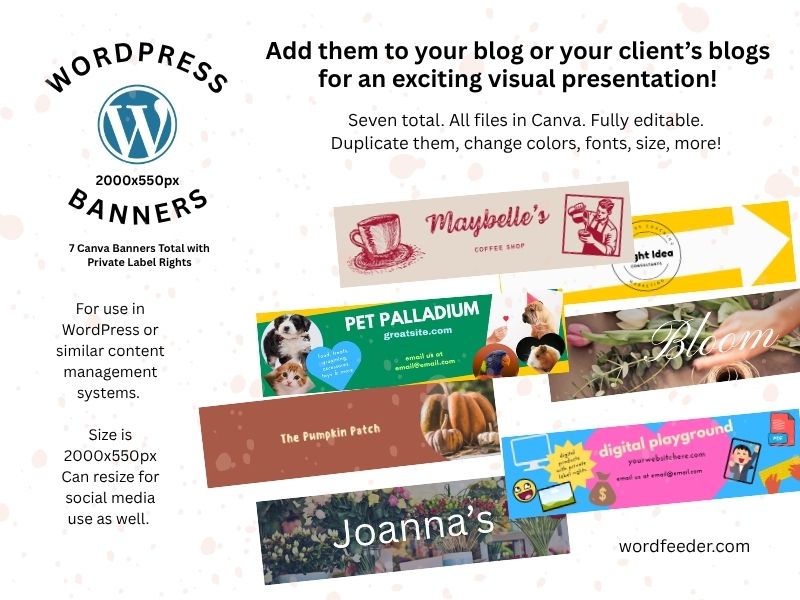 wordpress banners plr
